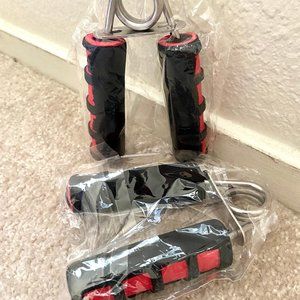 Two Foam Hand Grippers Forearm Wrist Arm Strength Exercise Workout Strong To Go